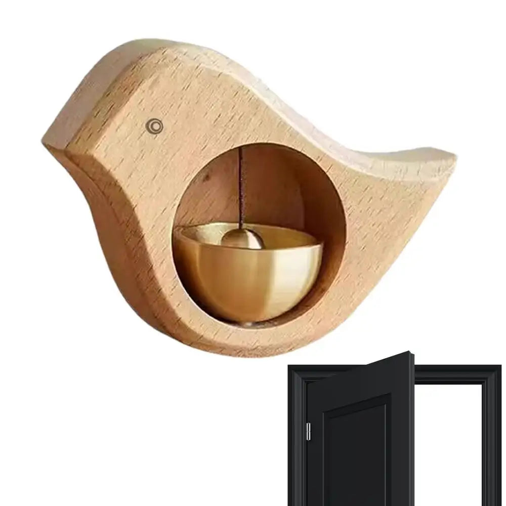 Magnetic Wooden Bird Doorbell Chime – Elegant Wind Chime for Home Dealprice.co.uk