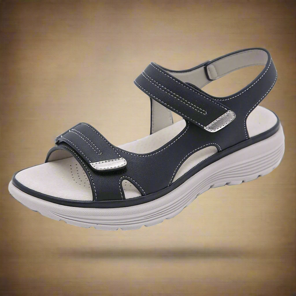 Summer Elegant Women Genuine Leather Sandals – Lightweight Sporty Style