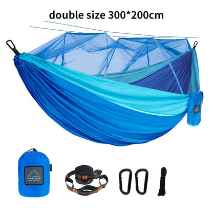 Single and Double Camping Hammock  with Mosquito Net Dealprice.co.uk