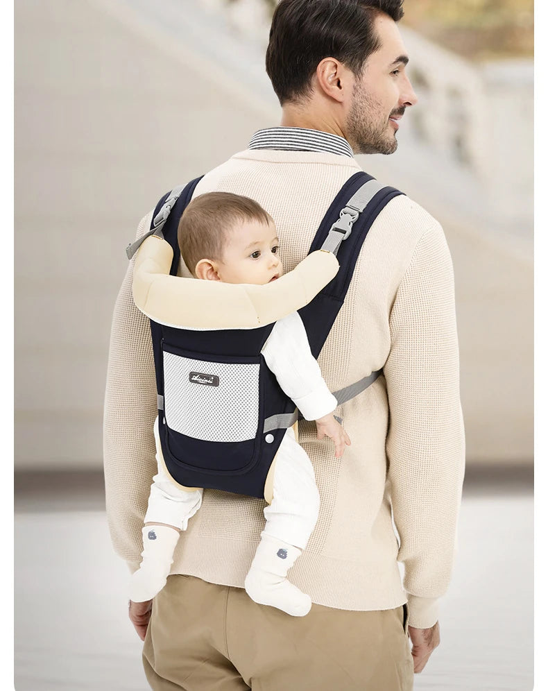 Portable Lightweight Outdoor Baby Carrier Wrap – Breathable, Durable, Solid Colour