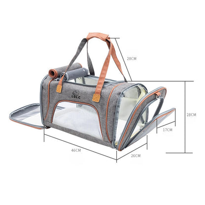 Luxury Foldable Pet Travel Bag – Airline-Approved Breathable Carrier for Cats & Dogs Dealprice.co.uk
