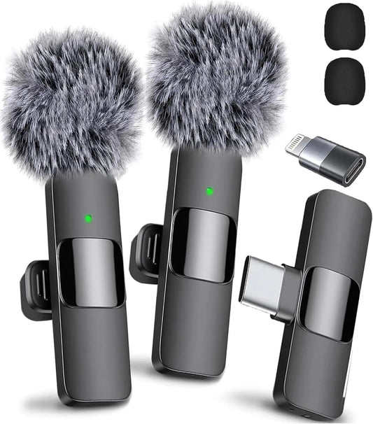 Wireless Lavalier Microphone for iPhone & Android – Crystal Clear Sound, Mic Kit
