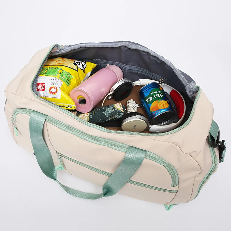 Women’s Large Oxford Travel Tote – Waterproof Gym & Weekend Shoulder Bag