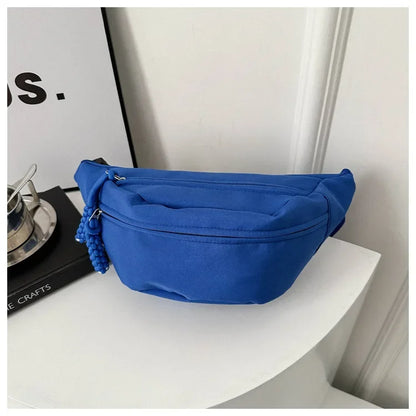 Canvas Running Waist & Chest Bag – Casual Crossbody Fanny Pack for Women