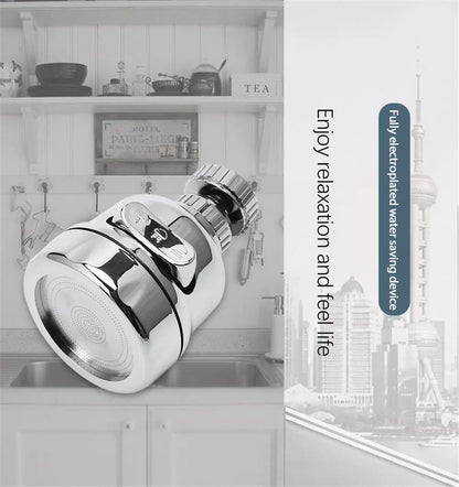 Tap Nozzle with 3 Water Modes–360° Rotating Tap Spray Nozzle for Kitchen & Bathroom