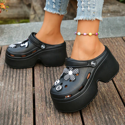 Women's Platform Clogs Slip On Slides – Summer Shoes Beach Sandals