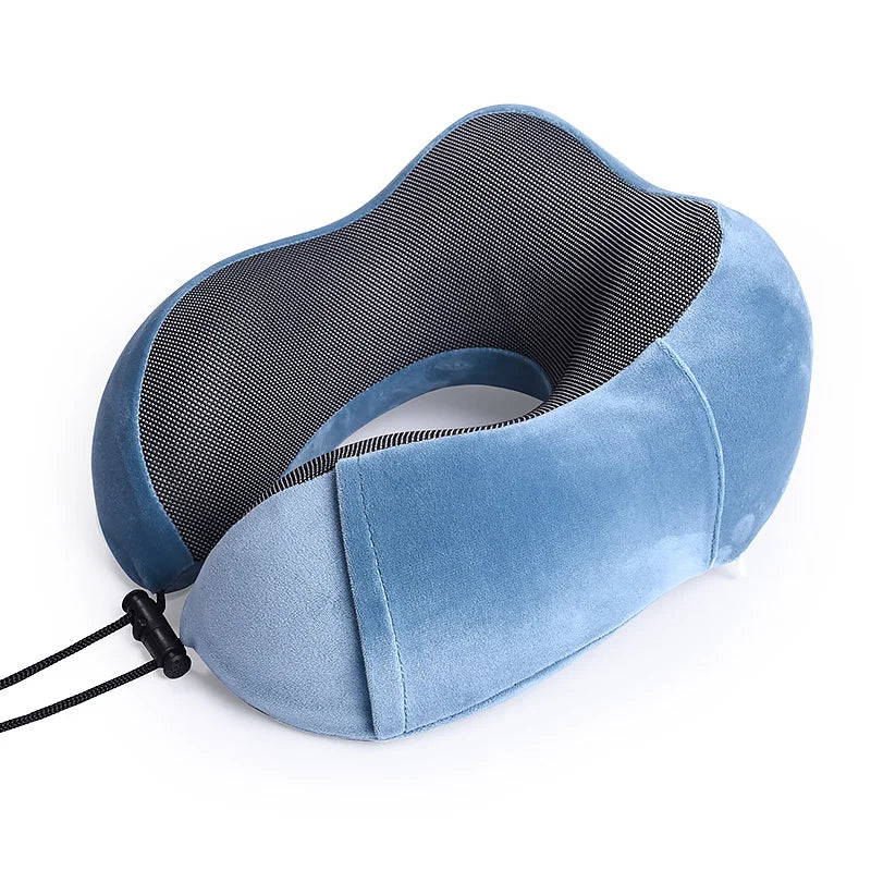 U-Shaped Memory Foam Travel Pillow – Neck & Cervical Support