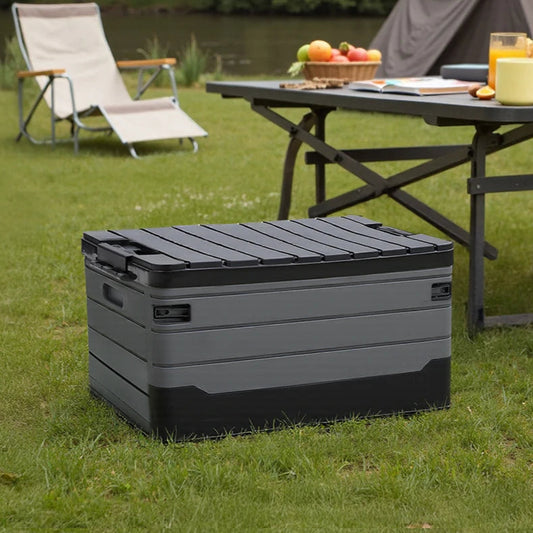 35L Foldable Camping & Car Storage Box – Waterproof with Lid