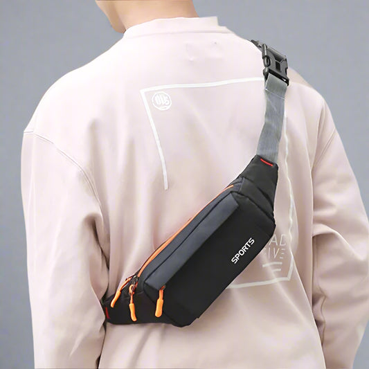 Men’s Waterproof Sports Crossbody Waist Bag – Oxford Outdoor Fanny Pack