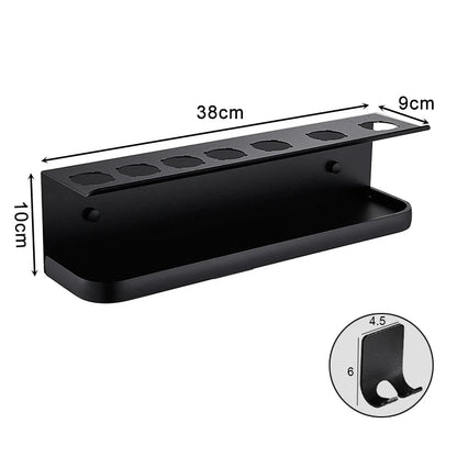 Wall-Mounted Hair Dryer & Styling Tool Organizer – Aluminium Rack Dealprice.co.uk