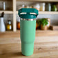 30oz Stainless Steel Vacuum Flask with Straw – Keeps Drinks Hot or Cold for Hours