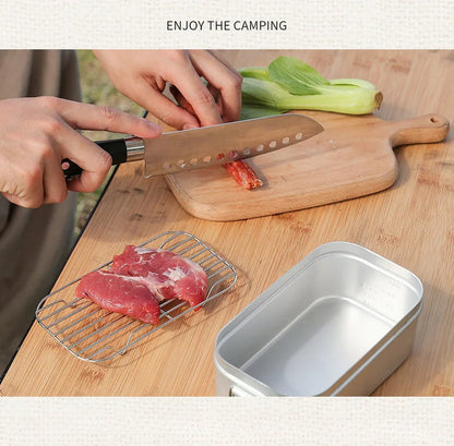 Portable Aluminium Lunch Box – Reheatable Camping Meal Container Dealprice.co.uk