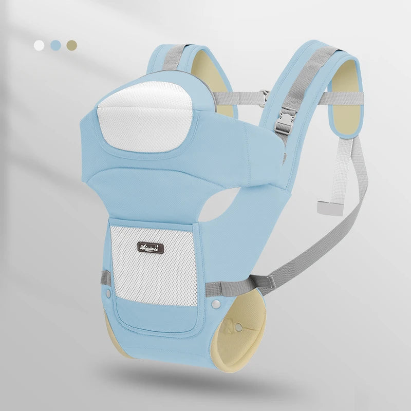 Portable Lightweight Outdoor Baby Carrier Wrap – Breathable, Durable, Solid Colour