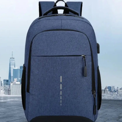 Large Capacity Travel Backpack Oxford Fabric Laptop Bag with USB Charging Port