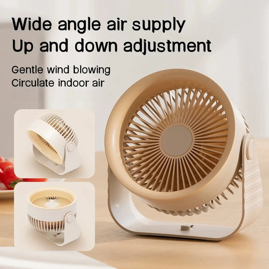 Portable Wall Mounted Fan – Dual Purpose Wireless Table Fan with USB Charging