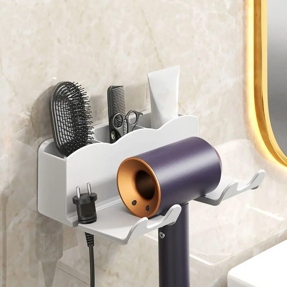 Wall-Mounted Hair Dryer Holder – Space-Saving Bathroom Organizer Dealprice.co.uk
