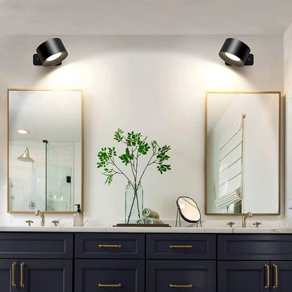 LED Wall Sconce Light – 3 Brightness & Colour Modes, 360° Rotatable, Touch Control