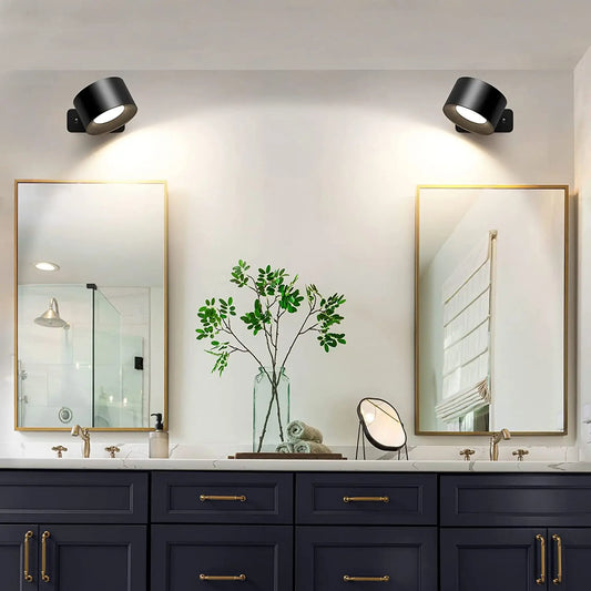 LED Wall Sconce Light – 3 Brightness & Colour Modes, 360° Rotatable, Touch Control
