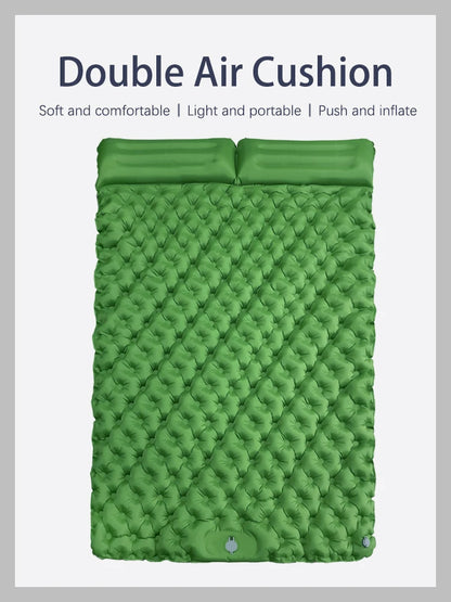 Double Camping Inflatable Mattress – Ultralight & Extra Wide Sleeping Pad