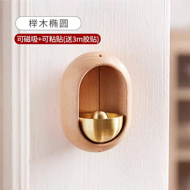 Japanese Wooden Wind Chime Doorbell – Brass Bell for Home Dealprice.co.uk