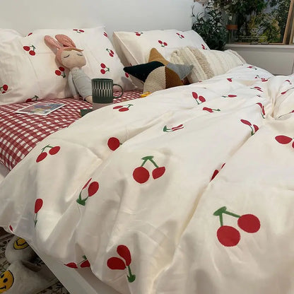 Pink Floral Duvet Cover Bedding Set – Ultra Soft Comfort Microfiber Bed cover