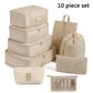 Travel Storage Organizer Set – Packing Cubes for Clothes, Toiletries, Shoes & Dorm Use