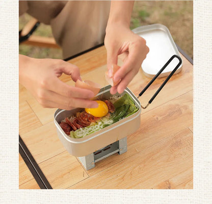 Portable Aluminium Lunch Box – Reheatable Camping Meal Container Dealprice.co.uk