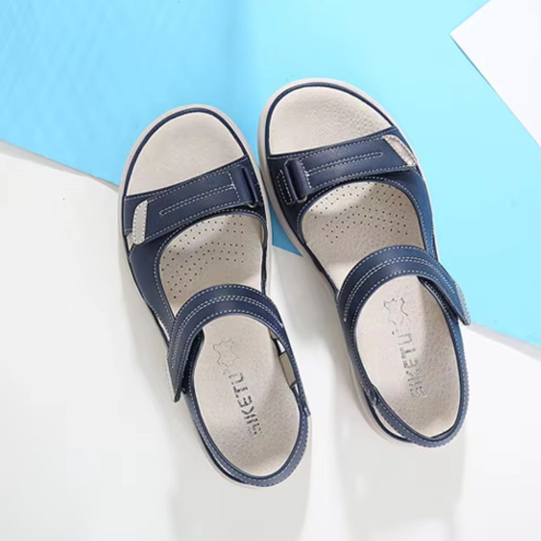Summer Elegant Women Genuine Leather Sandals – Lightweight Sporty Style